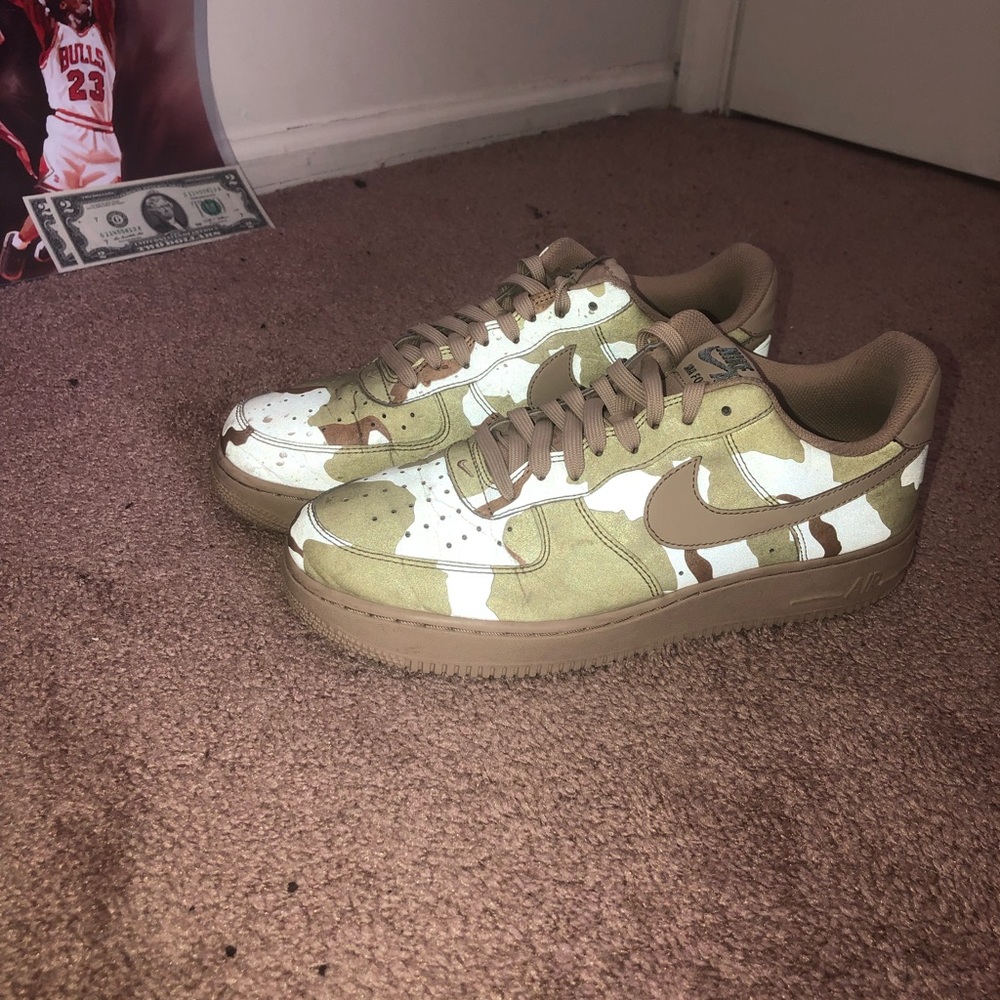 Nike camo Air Force one